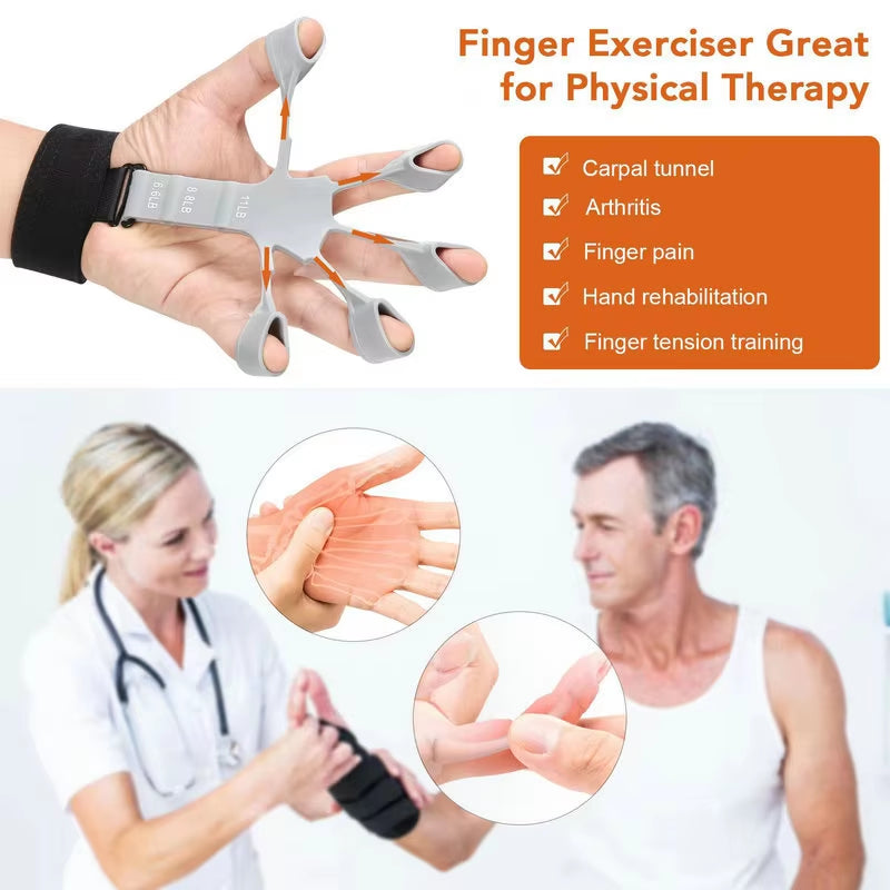 Silicone Gripster Hand Grip Finger Strengthener 