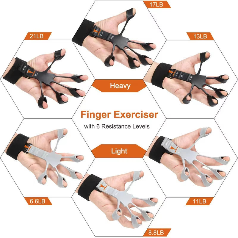 Silicone Gripster Hand Grip Finger Strengthener 